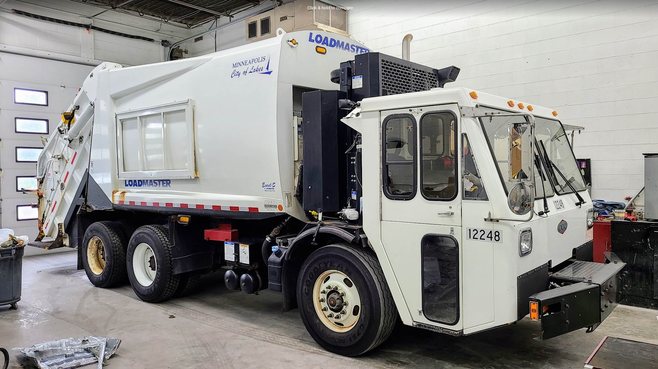 city of minneapolis recycling garbage truck